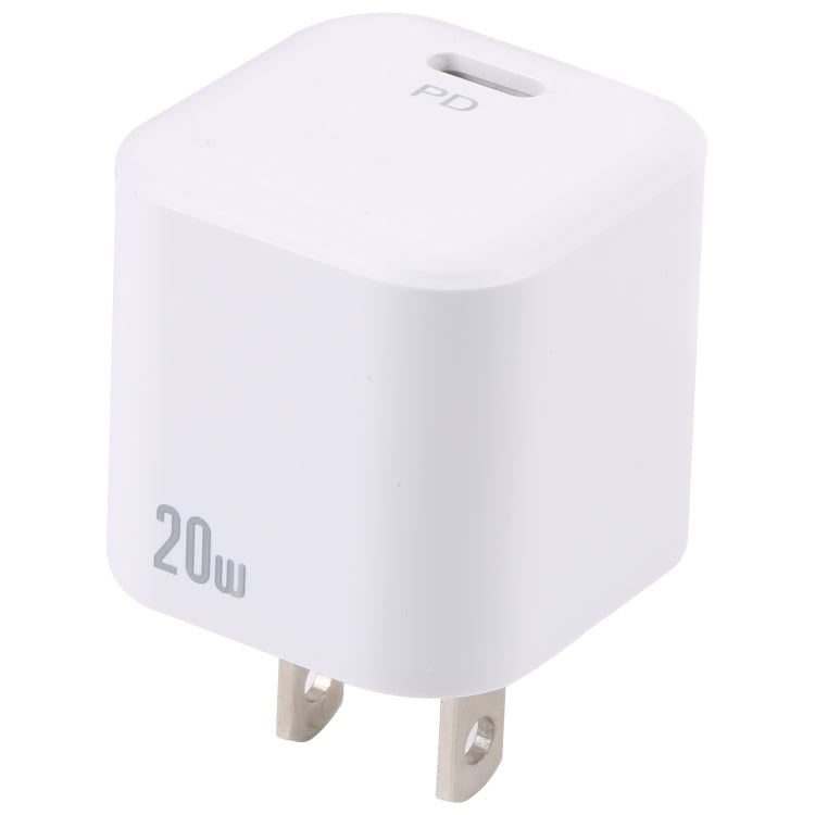 20W PD USB-C/Type-C Interface Fast Charging Charger, Specification: US Plug(White) - free shipping - PMC TechLife - Order now!
