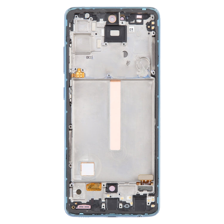 For Samsung Galaxy A52 4G SM-A525 6.43 inch OLED LCD Screen Digitizer Full Assembly with Frame (Blue) - LCD Screen by PMC Jewellery | Online Shopping South Africa | PMC Jewellery | Buy Now Pay Later Mobicred