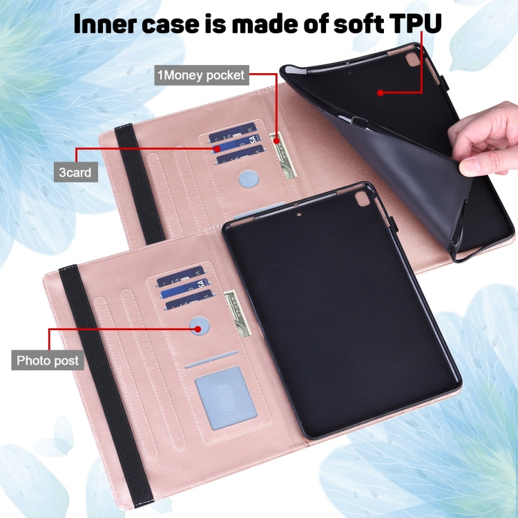 For Lenovo Tab P11 Gen 2 Peacock Embossed Pattern Leather Tablet Case(Rose Gold) - Lenovo by PMC TechLife | Online Shopping South Africa | PMC TechLife | Buy Now Pay Later Mobicred