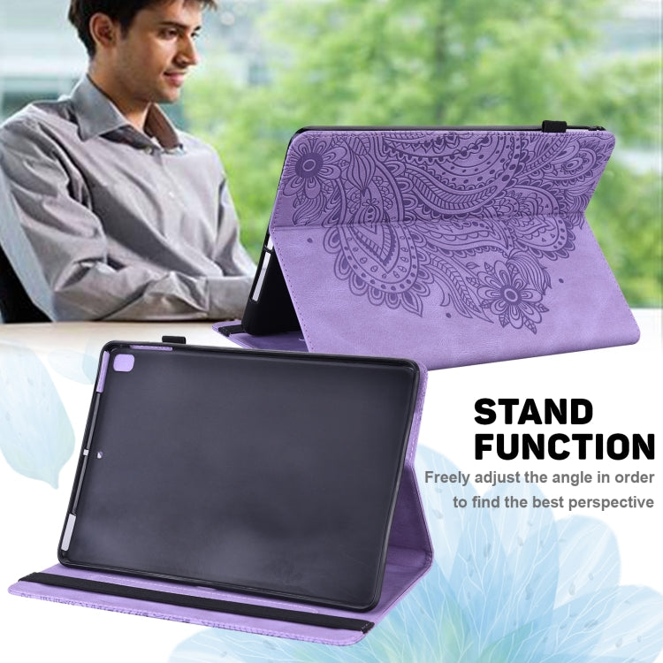 For Lenovo Tab P11 Pro Gen 2 Peacock Embossed Pattern Leather Tablet Case(Purple) - Lenovo by PMC TechLife | Online Shopping South Africa | PMC TechLife | Buy Now Pay Later Mobicred