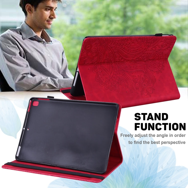 For Lenovo Tab P11 Pro Gen 2 Peacock Embossed Pattern Leather Tablet Case(Red) - Lenovo by PMC TechLife | Online Shopping South Africa | PMC TechLife | Buy Now Pay Later Mobicred