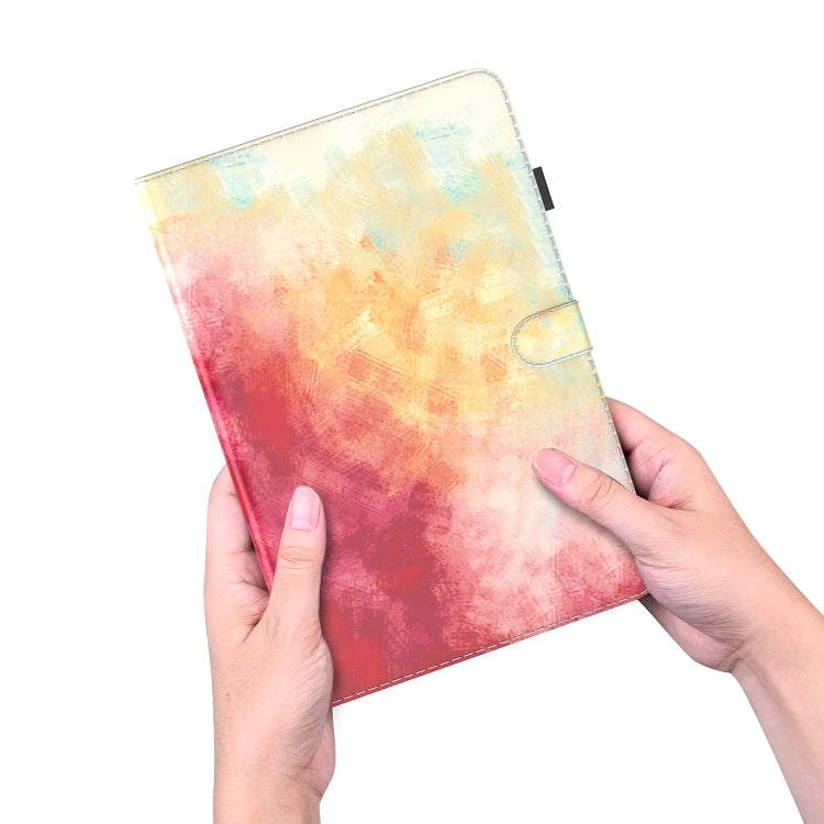For Honor Pad V8 Pro Watercolor Pattern Flip Leather Tablet Case(Spring Cherry) - Lenovo by PMC TechLife | Online Shopping South Africa | PMC TechLife | Buy Now Pay Later Mobicred