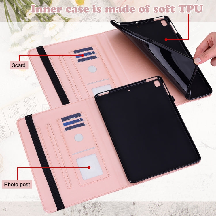 For Huawei MatePad SE 10.4 2022 Tree & Deer Pattern Embossed Leather Tablet Case(Pink) - Huawei by PMC TechLife | Online Shopping South Africa | PMC TechLife | Buy Now Pay Later Mobicred