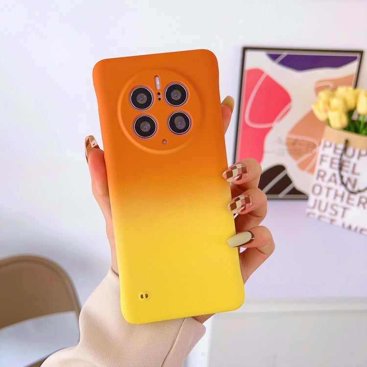 For Huawei Mate 40 Frameless Skin Feel Gradient Phone Case(Orange Yellow) - Huawei Cases by PMC Jewellery | Online Shopping South Africa | PMC Jewellery | Buy Now Pay Later Mobicred