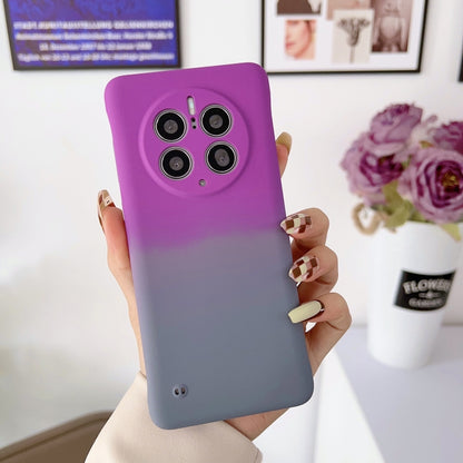 For Huawei P50 Pro Frameless Skin Feel Gradient Phone Case(Dark Purple Grey) - Huawei Cases by PMC Jewellery | Online Shopping South Africa | PMC Jewellery | Buy Now Pay Later Mobicred