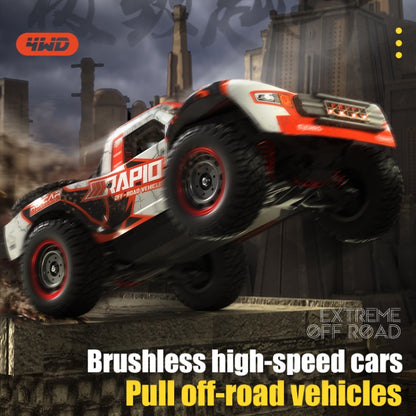 JJR/C Q130 Full-scale Brushless Four-wheel Drive High-speed Pickup RC Car(Orange) - RC Cars by JJR/C | Online Shopping South Africa | PMC Jewellery | Buy Now Pay Later Mobicred