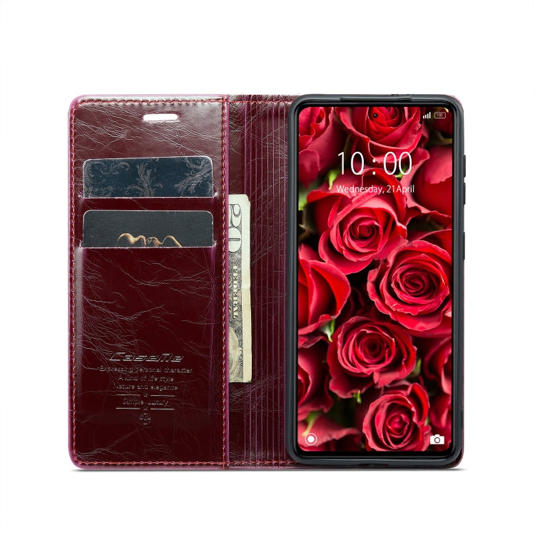 For Xiaomi Redmi Note 12 Pro 5G / Poco X5 Pro CaseMe 003 Crazy Horse Texture Leather Phone Case(Red) - Xiaomi Cases by CaseMe | Online Shopping South Africa | PMC Jewellery | Buy Now Pay Later Mobicred