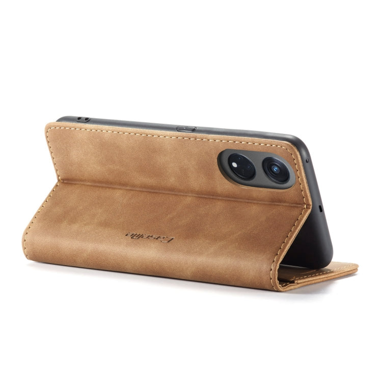 For OPPO Reno8 T 5G CaseMe 013 Multifunctional Horizontal Flip Leather Phone Case(Brown) - OPPO Cases by CaseMe | Online Shopping South Africa | PMC Jewellery | Buy Now Pay Later Mobicred