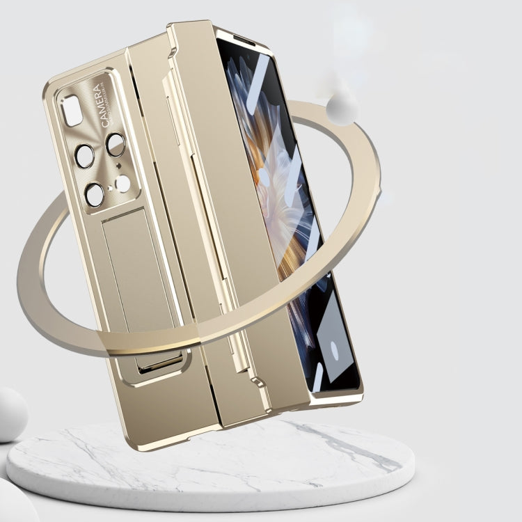 For Huawei Mate X2 Integrated Folding Hinge Phone Case with Stylus(Silver) - Huawei Cases by PMC TechLife | Online Shopping South Africa | PMC TechLife | Buy Now Pay Later Mobicred