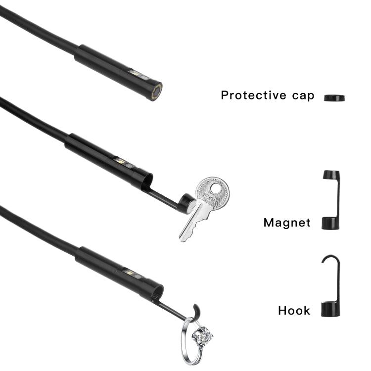 P130 8mm 4.3 inch Triple Camera with Screen Endoscope, Length:10m -  by PMC TechLife | Online Shopping South Africa | PMC TechLife | Buy Now Pay Later Mobicred