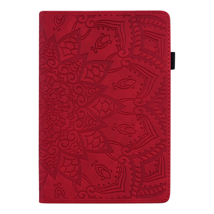 For Lenovo Tab M10 Plus 10.6 3rd Gen 2022 Calf Texture Embossed Flip Leather Tablet Case(Red) - Lenovo by PMC TechLife | Online Shopping South Africa | PMC TechLife | Buy Now Pay Later Mobicred