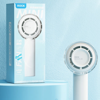 ROCK RST10853 Mini Handheld ElectricTurbo Fan(White) - Electric Fans by ROCK | Online Shopping South Africa | PMC Jewellery | Buy Now Pay Later Mobicred