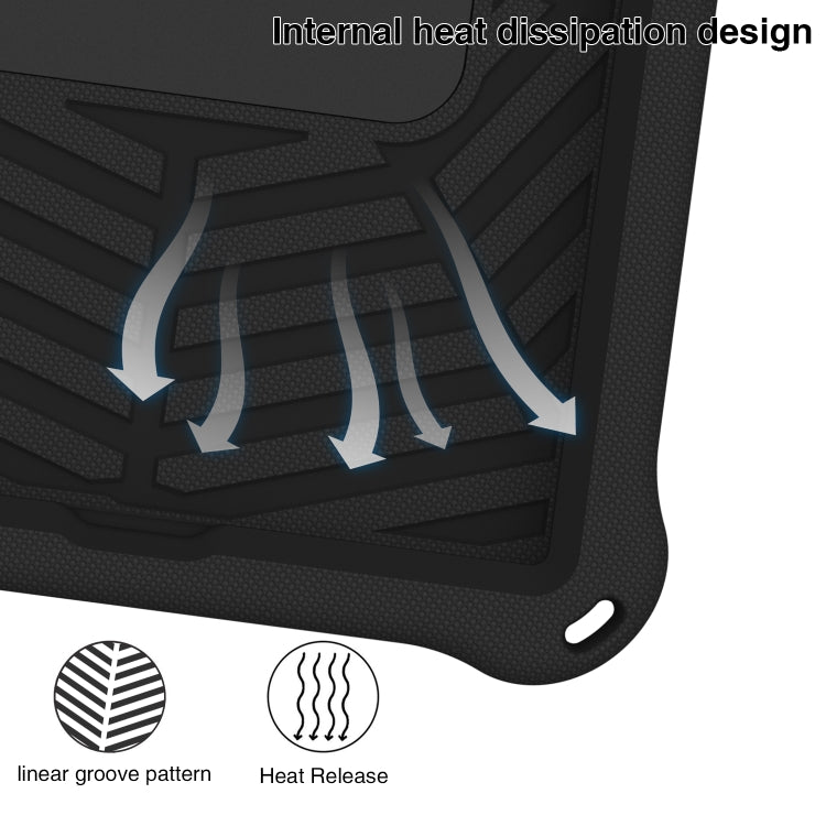 For Lenovo Tab K10 Spider King Silicone Protective Tablet Case(Black) - Lenovo by PMC TechLife | Online Shopping South Africa | PMC TechLife | Buy Now Pay Later Mobicred