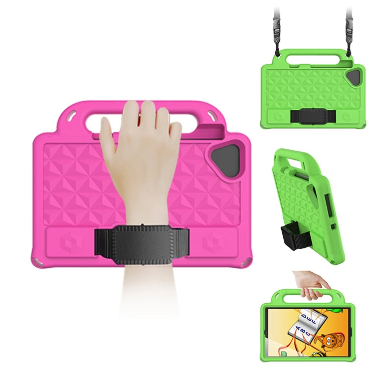 For Lenovo Tab M8 4th Gen Diamond Series EVA Anti-Fall Shockproof Sleeve Tablet Case with Holder & Strap(Black) - Lenovo by PMC TechLife | Online Shopping South Africa | PMC TechLife | Buy Now Pay Later Mobicred
