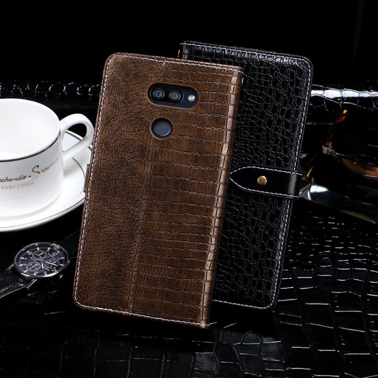 For LG K50S idewei Crocodile Texture Horizontal Flip Leather Case with Holder & Card Slots & Wallet(Black) - LG by idewei | Online Shopping South Africa | PMC Jewellery | Buy Now Pay Later Mobicred