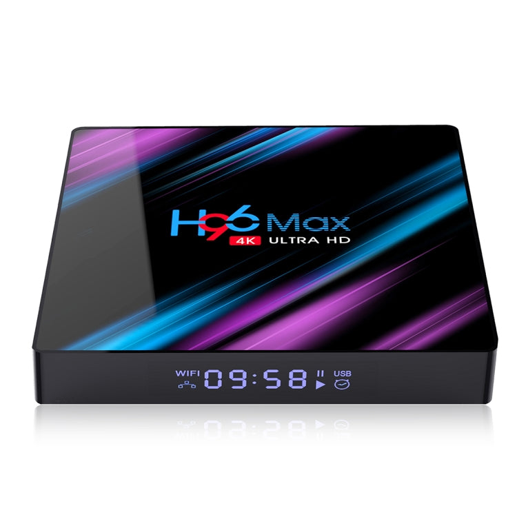 H96 Max-3318 4K Ultra HD Android TV Box with Remote Controller, Android 10.0, RK3318 Quad-Core 64bit Cortex-A53, 4GB+64GB, Support TF Card / USBx2 / AV / Ethernet, Plug Specification:AU Plug - RK3318 by PMC Jewellery | Online Shopping South Africa | PMC Jewellery | Buy Now Pay Later Mobicred