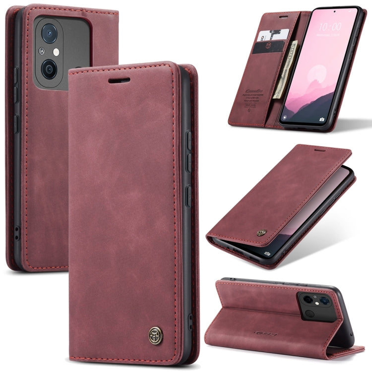 For Xiaomi Redmi 11A / 12C CaseMe 013 Multifunctional Horizontal Flip Leather Phone Case(Wine Red) - Xiaomi Cases by CaseMe | Online Shopping South Africa | PMC Jewellery | Buy Now Pay Later Mobicred