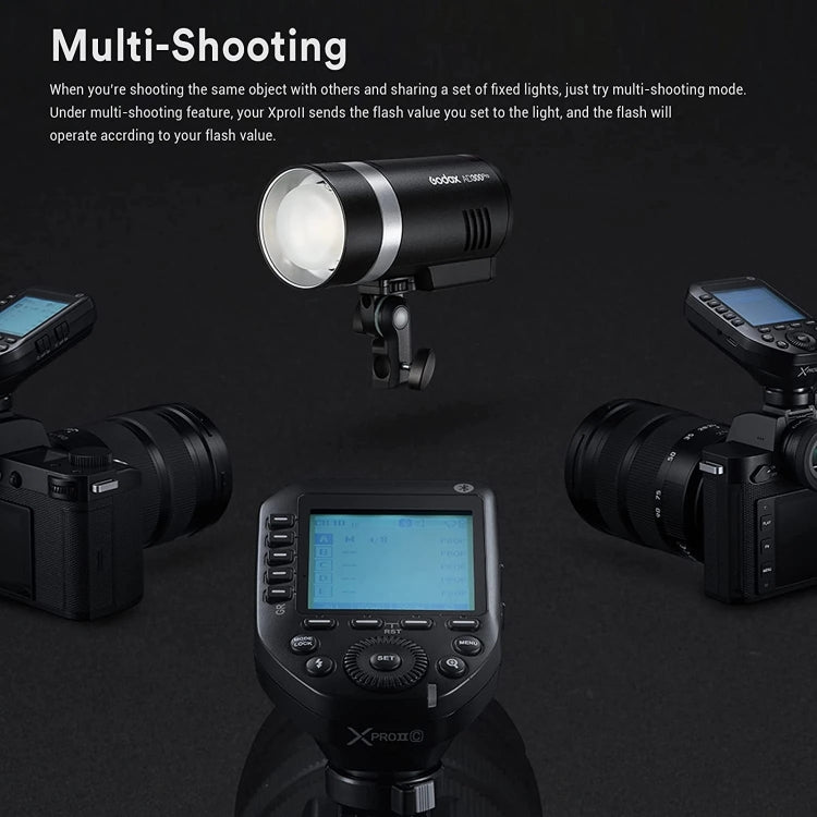Godox XPro II TTL Wireless Flash Trigger For Olympus / Panasonic(Black) - free shipping - PMC TechLife - Order now!