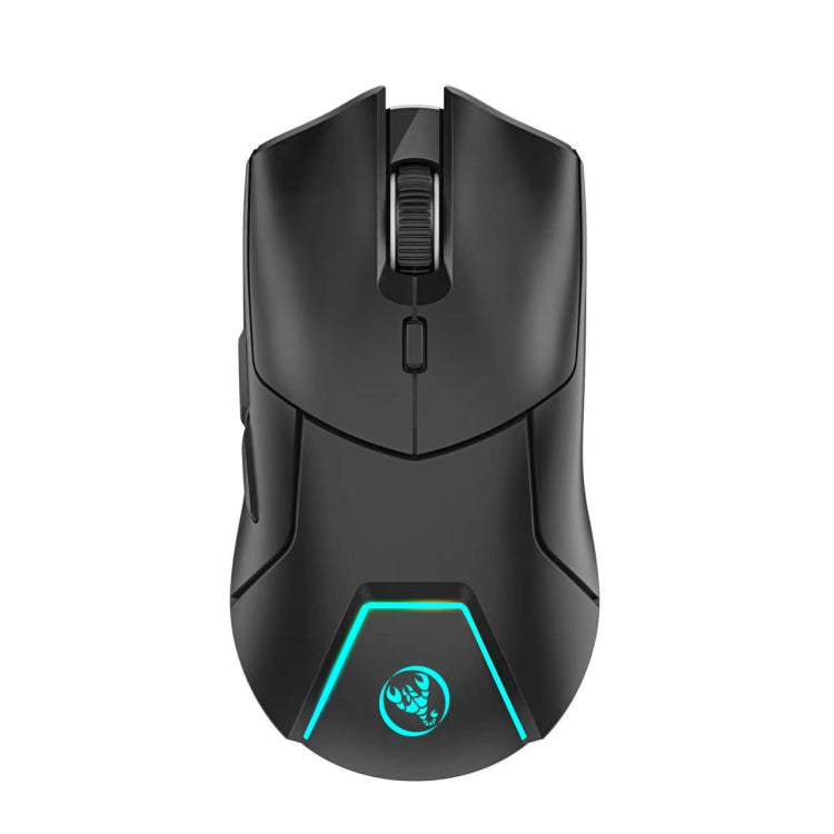 HXSJ T40 7 Keys 4000DPI Three-mode Colorful Backlight Wireless Gaming Mouse Rechargeable(Black) - Wireless Mice by HXSJ | Online Shopping South Africa | PMC Jewellery | Buy Now Pay Later Mobicred