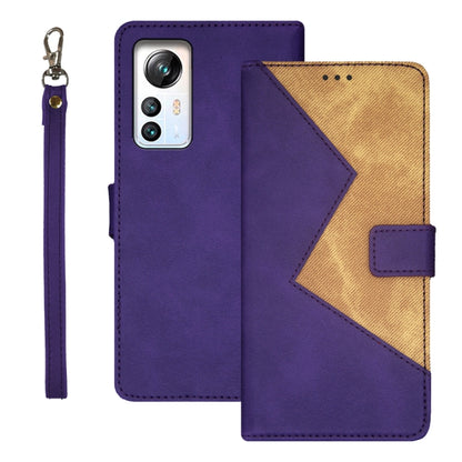 For Blackview A85 idewei Two-color Splicing Leather Phone Case(Purple) - More Brand by idewei | Online Shopping South Africa | PMC Jewellery | Buy Now Pay Later Mobicred