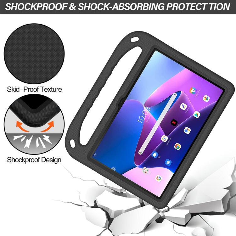 For Lenovo Tab M10 3rd Gen Handle EVA Shockproof Tablet Case with Holder(Black) - Lenovo by PMC TechLife | Online Shopping South Africa | PMC TechLife | Buy Now Pay Later Mobicred