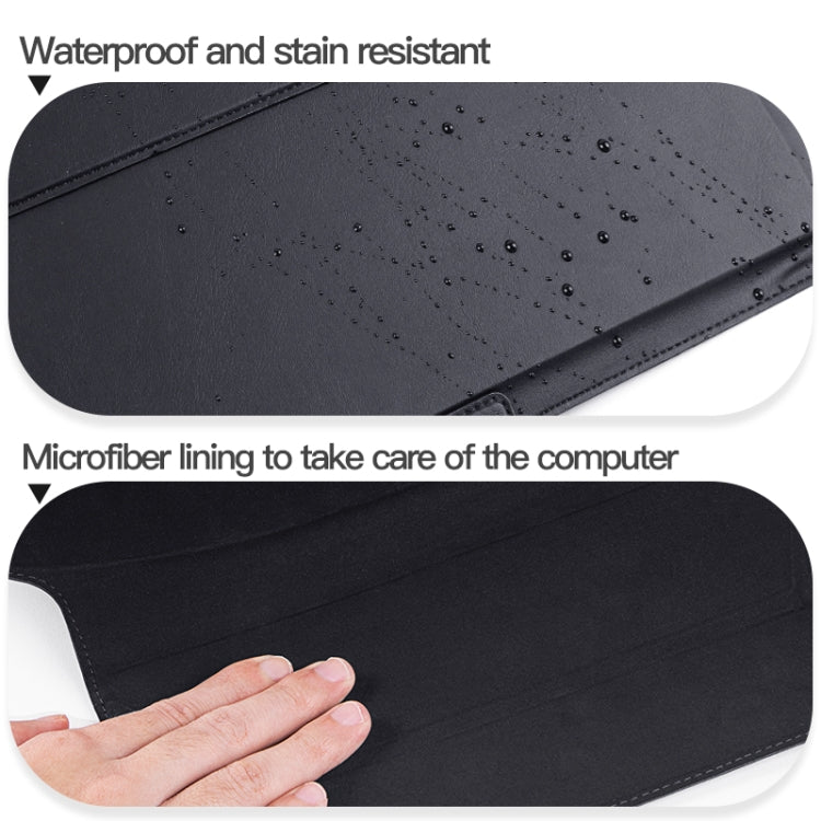 15-16 inch Universal Laptop Magnetic Holder Stitching Inner Bag(Black) - 15 inch by PMC Jewellery | Online Shopping South Africa | PMC Jewellery | Buy Now Pay Later Mobicred