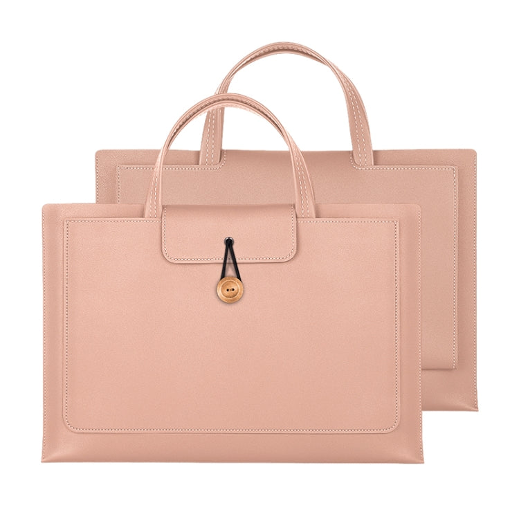 15-16 inch Universal Elastic Thread Button Portable Laptop Inner Bag(Rose Gold) - 15 inch by PMC TechLife | Online Shopping South Africa | PMC TechLife | Buy Now Pay Later Mobicred