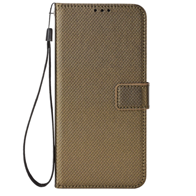 For Blackview A85 Diamond Texture Leather Phone Case(Brown) - More Brand by PMC TechLife | Online Shopping South Africa | PMC TechLife | Buy Now Pay Later Mobicred
