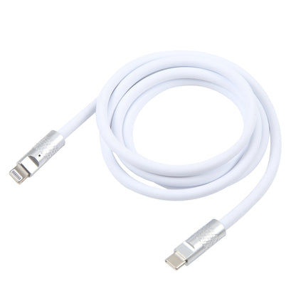 Mech Series 120W USB-C / Type-C to 8 Pin Metal Plug Silicone Fast Charging Data Cable, Length: 1.2m(White) - 2 in 1 Cable by PMC Jewellery | Online Shopping South Africa | PMC Jewellery | Buy Now Pay Later Mobicred