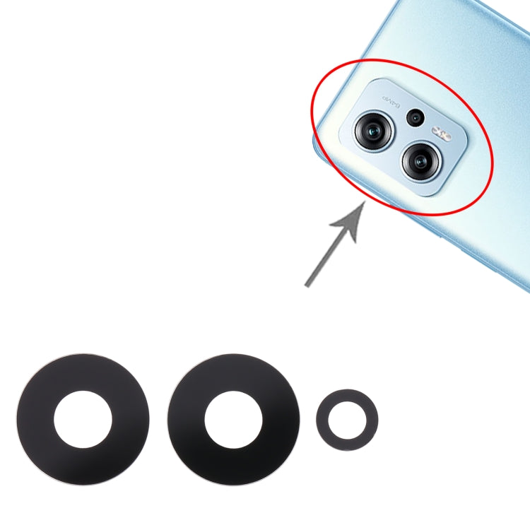 For Xiaomi Poco X4 GT 10pcs Back Camera Lens - Camera by PMC Jewellery | Online Shopping South Africa | PMC Jewellery