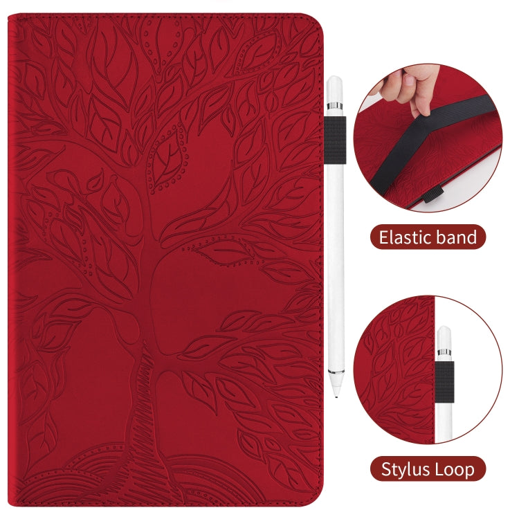 For Xiaomi Pad 6 / Pad 6 Pro Life Tree Series Horizontal Flip Leather Tablet Case(Red) - More Tablet Cases by PMC TechLife | Online Shopping South Africa | PMC TechLife | Buy Now Pay Later Mobicred