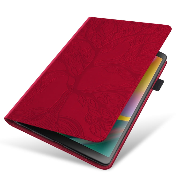 For Xiaomi Pad 6 / Pad 6 Pro Life Tree Series Horizontal Flip Leather Tablet Case(Red) - More Tablet Cases by PMC TechLife | Online Shopping South Africa | PMC TechLife | Buy Now Pay Later Mobicred