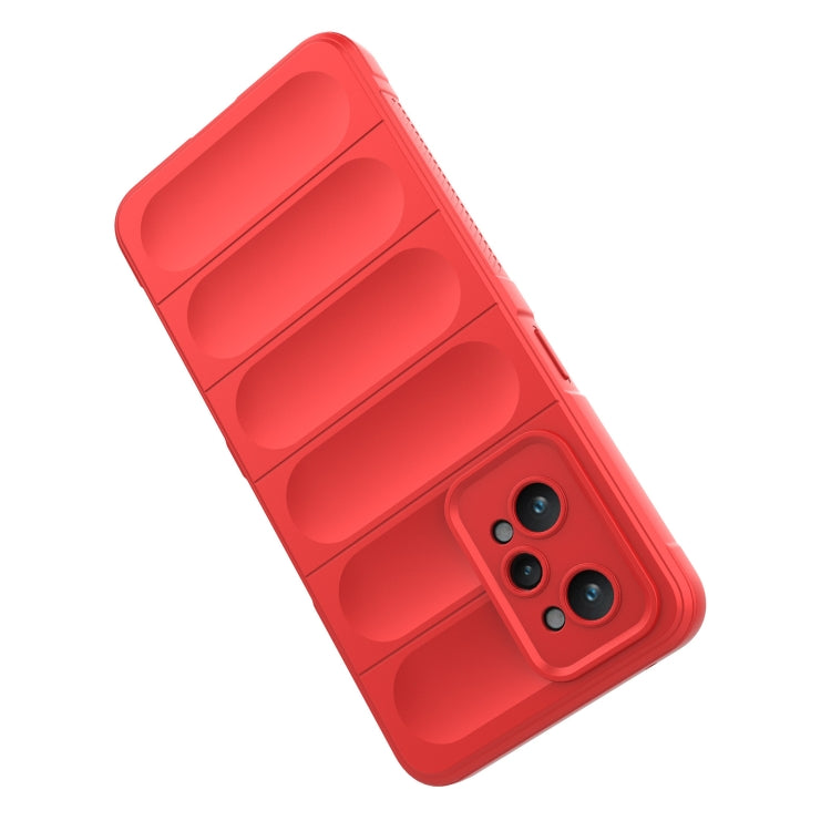 For Realme GT2 Magic Shield TPU + Flannel Phone Case(White) - Realme Cases by PMC TechLife | Online Shopping South Africa | PMC TechLife | Buy Now Pay Later Mobicred