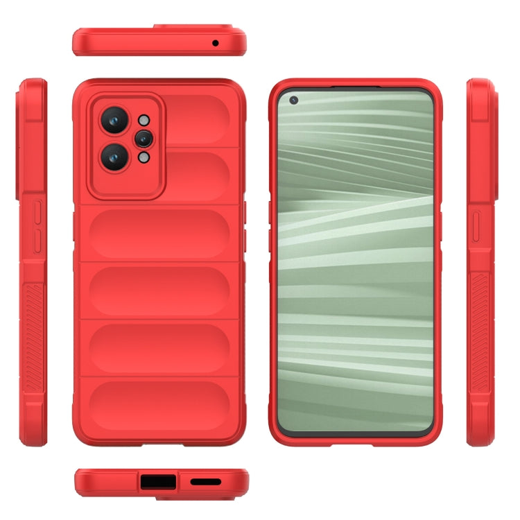 For Realme GT2 Pro Magic Shield TPU + Flannel Phone Case(Dark Grey) - Realme Cases by PMC TechLife | Online Shopping South Africa | PMC TechLife | Buy Now Pay Later Mobicred