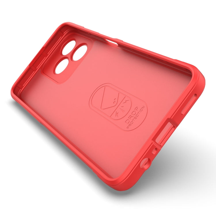 For Realme C53 4G Magic Shield TPU + Flannel Phone Case(Light Blue) - Realme Cases by PMC TechLife | Online Shopping South Africa | PMC TechLife | Buy Now Pay Later Mobicred