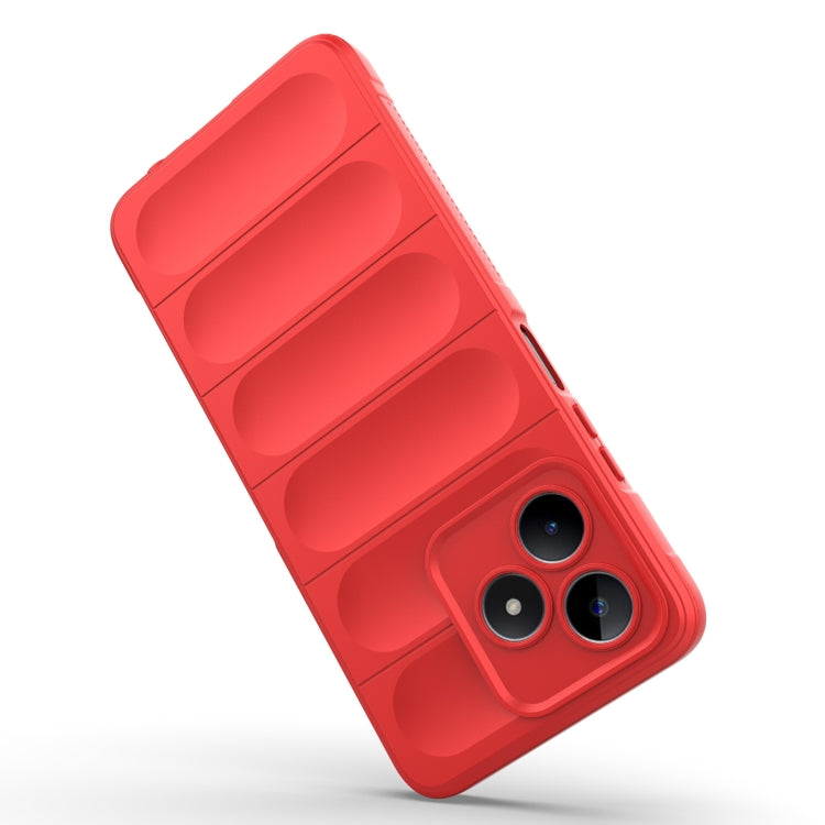 For Realme C53 4G Magic Shield TPU + Flannel Phone Case(Dark Blue) - Realme Cases by PMC TechLife | Online Shopping South Africa | PMC TechLife | Buy Now Pay Later Mobicred