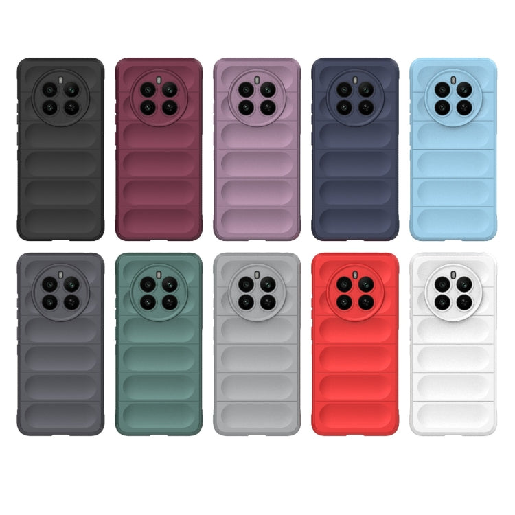 For Realme 12+ 5G Global Magic Shield TPU + Flannel Phone Case(Dark Grey) - Realme Cases by PMC TechLife | Online Shopping South Africa | PMC TechLife | Buy Now Pay Later Mobicred