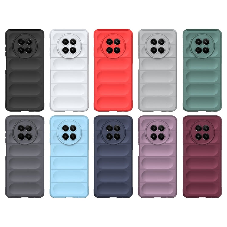 For Realme 12 5G Global Magic Shield TPU + Flannel Phone Case(Dark Grey) - Realme Cases by PMC TechLife | Online Shopping South Africa | PMC TechLife | Buy Now Pay Later Mobicred