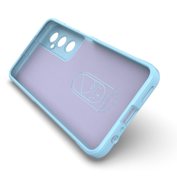 For Realme C65 4G Global Magic Shield TPU + Flannel Phone Case(Grey) - Realme Cases by PMC TechLife | Online Shopping South Africa | PMC TechLife | Buy Now Pay Later Mobicred