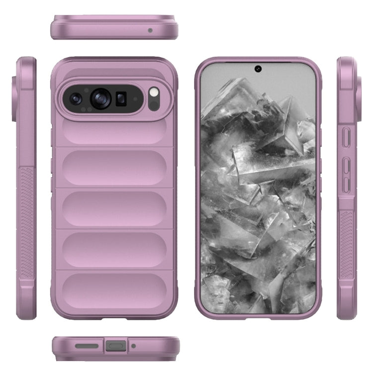 For Google Pixel 9 Pro XL 5G Magic Shield TPU + Flannel Phone Case(Purple) - Google Cases by PMC Jewellery | Online Shopping South Africa | PMC Jewellery | Buy Now Pay Later Mobicred