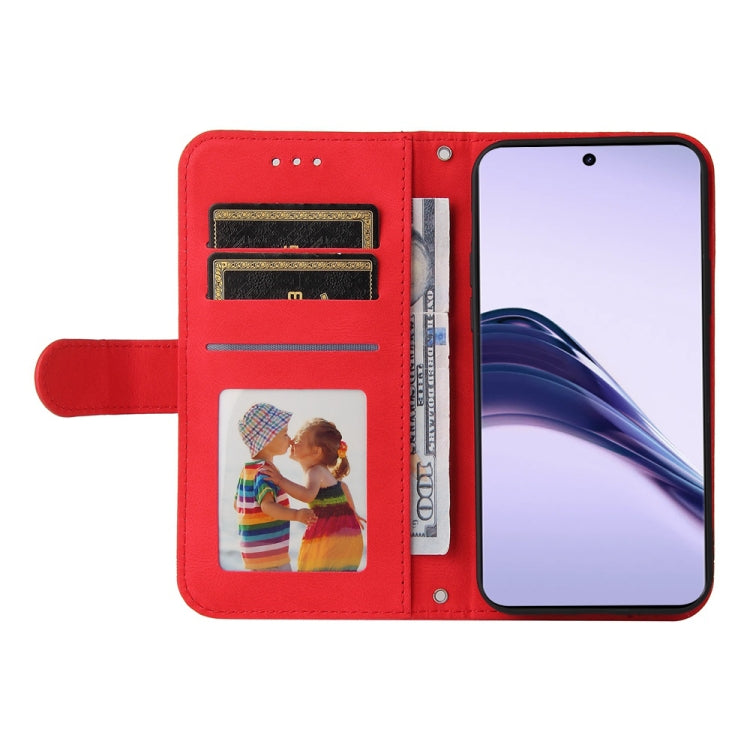 For Realme 13 Pro / 13 Pro+ / 12 Pro Skin Feel Life Tree Metal Button Leather Phone Case(Red) - Realme Cases by PMC Jewellery | Online Shopping South Africa | PMC Jewellery | Buy Now Pay Later Mobicred