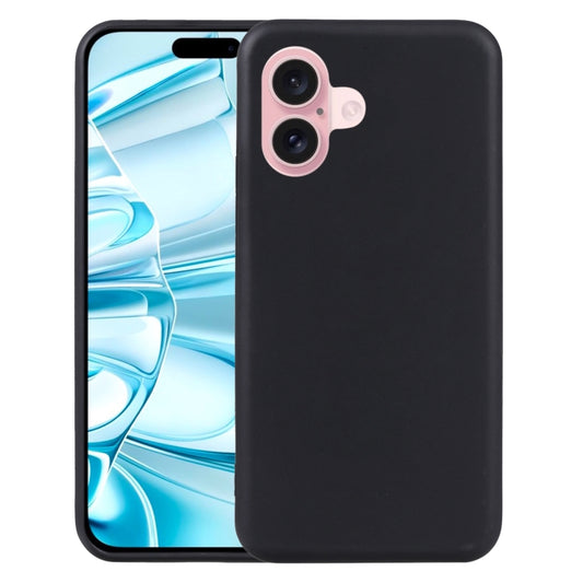 For iPhone 16 TPU Phone Case(Black) - iPhone 16 Cases by PMC Jewellery | Online Shopping South Africa | PMC Jewellery | Buy Now Pay Later Mobicred