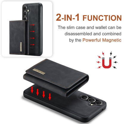 For Samsung Galaxy S24+ 5G DG.MING M1 Series 3-Fold Multi Card Wallet + Magnetic Phone Case(Black) - Galaxy S24+ 5G Cases by DG.MING | Online Shopping South Africa | PMC Jewellery | Buy Now Pay Later Mobicred