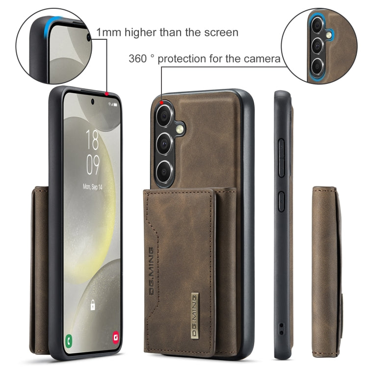 For Samsung Galaxy S24+ 5G DG.MING M2 Series 3-Fold Multi Card Bag + Magnetic Phone Case(Coffee) - Galaxy S24+ 5G Cases by DG.MING | Online Shopping South Africa | PMC Jewellery | Buy Now Pay Later Mobicred