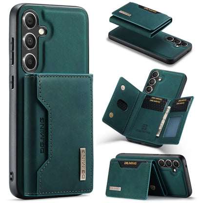 For Samsung Galaxy S24 5G DG.MING M2 Series 3-Fold Multi Card Bag + Magnetic Phone Case(Green) - Galaxy S24 5G Cases by DG.MING | Online Shopping South Africa | PMC Jewellery | Buy Now Pay Later Mobicred