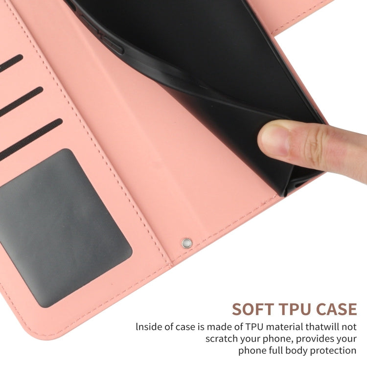 For Xiaomi Redmi 13C 5G Skin Feel Sun Flower Embossed Flip Leather Phone Case with Lanyard(Pink) - 13C Cases by PMC Jewellery | Online Shopping South Africa | PMC Jewellery | Buy Now Pay Later Mobicred