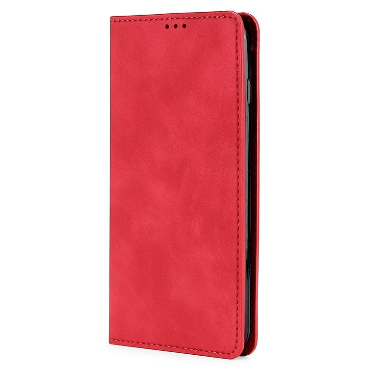 For Xiaomi Redmi 13C Skin Feel Magnetic Leather Phone Case(Red) - 13C Cases by PMC Jewellery | Online Shopping South Africa | PMC Jewellery | Buy Now Pay Later Mobicred