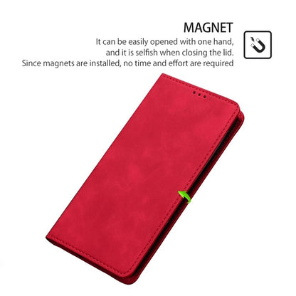 For Xiaomi Redmi 13C Skin Feel Magnetic Leather Phone Case(Red) - 13C Cases by PMC Jewellery | Online Shopping South Africa | PMC Jewellery | Buy Now Pay Later Mobicred