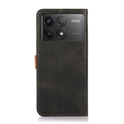 For Xiaomi Redmi K70 5G / K70 Pro 5G KHAZNEH Cowhide Texture Flip Leather Phone Case(Black) - Xiaomi Cases by PMC Jewellery | Online Shopping South Africa | PMC Jewellery | Buy Now Pay Later Mobicred