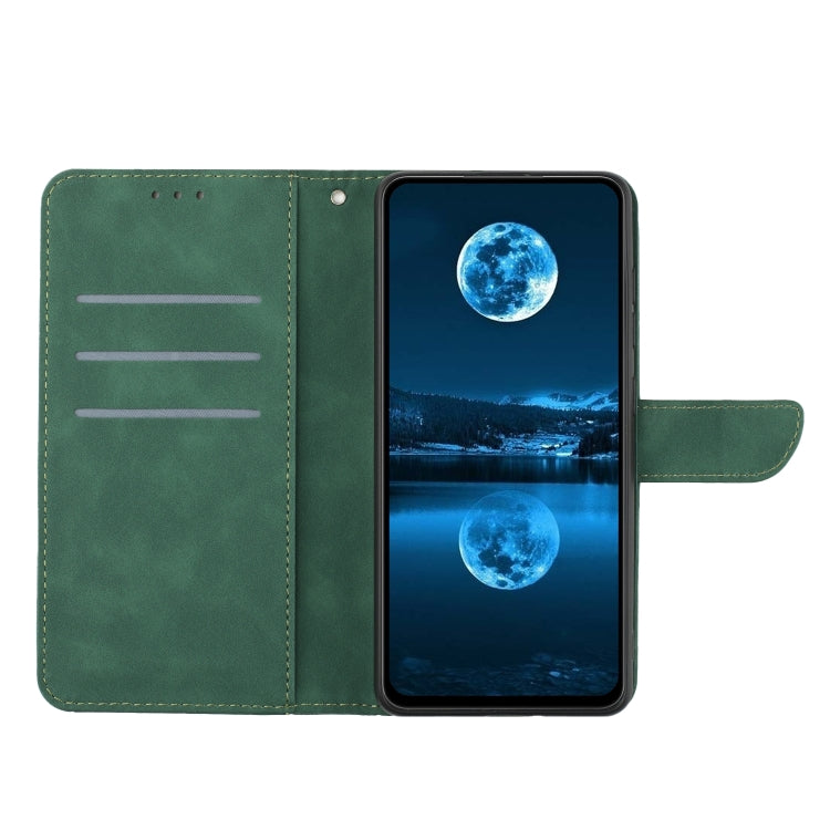 For Motorola Moto G Stylus 5G 2024 Stitching Embossed Leather Phone Case(Green) - Motorola Cases by PMC Jewellery | Online Shopping South Africa | PMC Jewellery | Buy Now Pay Later Mobicred